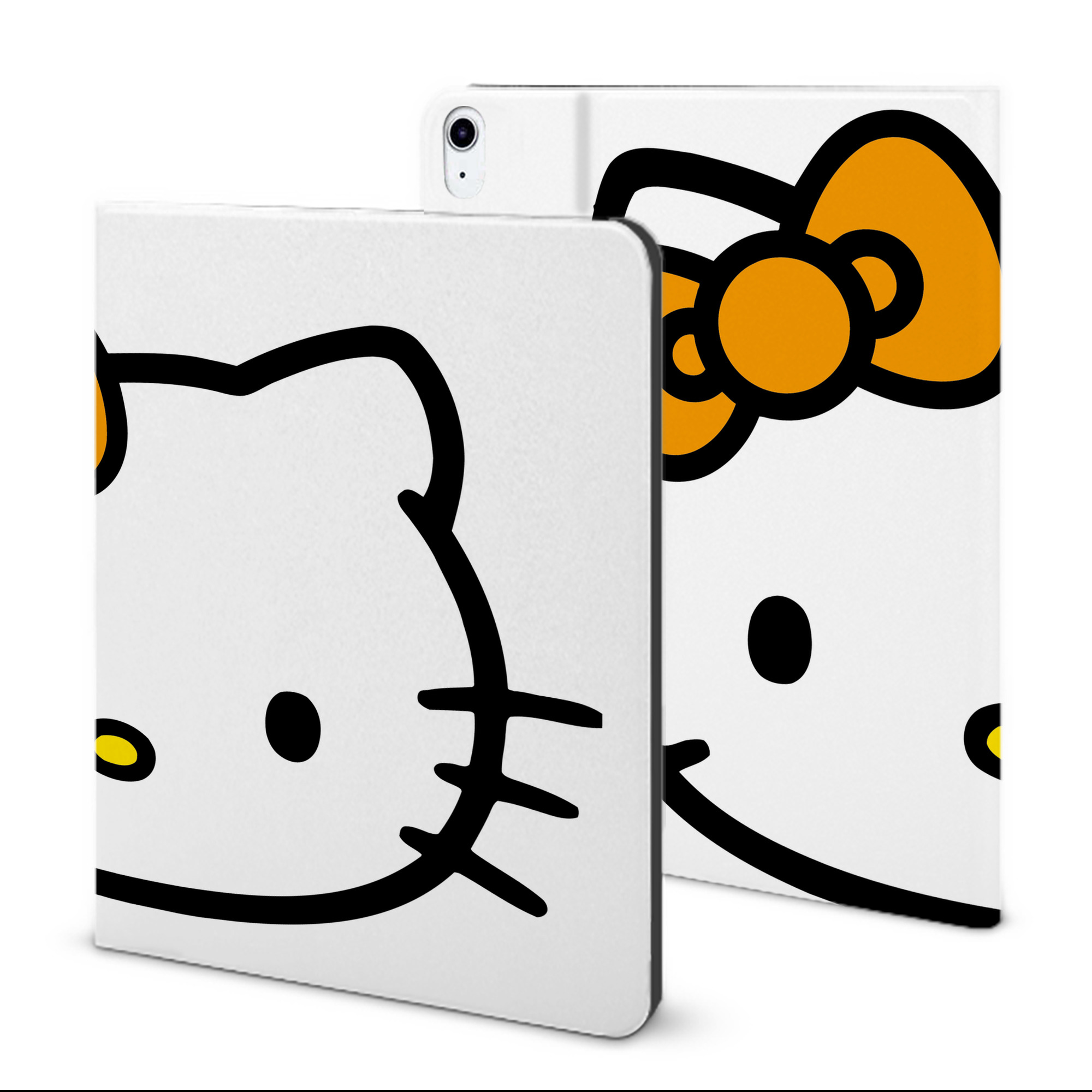 （画像用） Hello Kitty ハローキティ IPad ケース ブック型 PUレザー TPU 耐衝撃 軽量 薄型 ペン収納なし 全面保護 IPad 各モデル対応